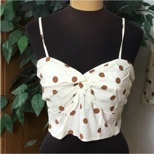 SO twisted front cropped top Woman’s Juniors size XXL ivory ginger